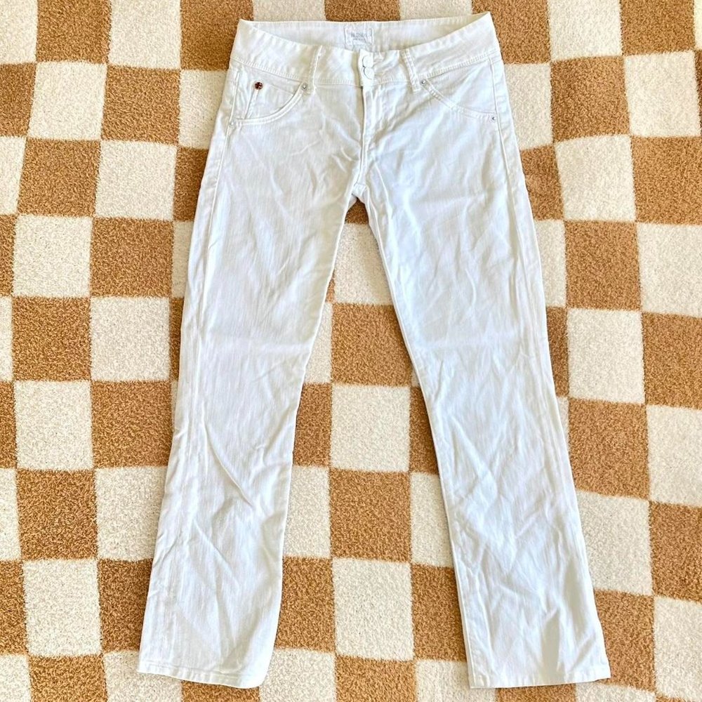 HUDSON JEANS WHITE PANTS LO/MID RISE SIZE 26